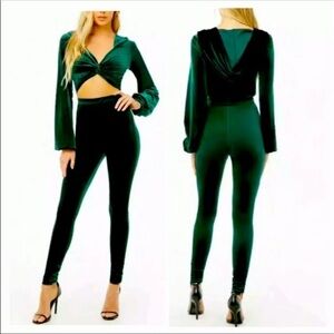 FOREVER 21 Velvet Jumpsuit
